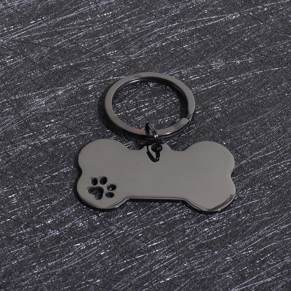 Plaques d'identité personnalisées pour chiens - Texte personnalisé - Plaque d'identification en forme d'os en acier inoxydable - Gravure laser - Anti-perte - Étiquette d'identification personnalisée pour animaux de compagnie