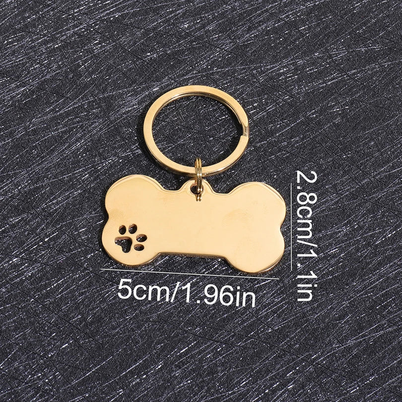 Pawnellya Tag™ — Médaille Personnalisée avec Nom & Téléphone