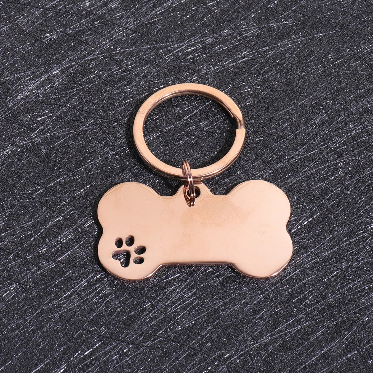 Plaques d'identité personnalisées pour chiens - Texte personnalisé - Plaque d'identification en forme d'os en acier inoxydable - Gravure laser - Anti-perte - Étiquette d'identification personnalisée pour animaux de compagnie