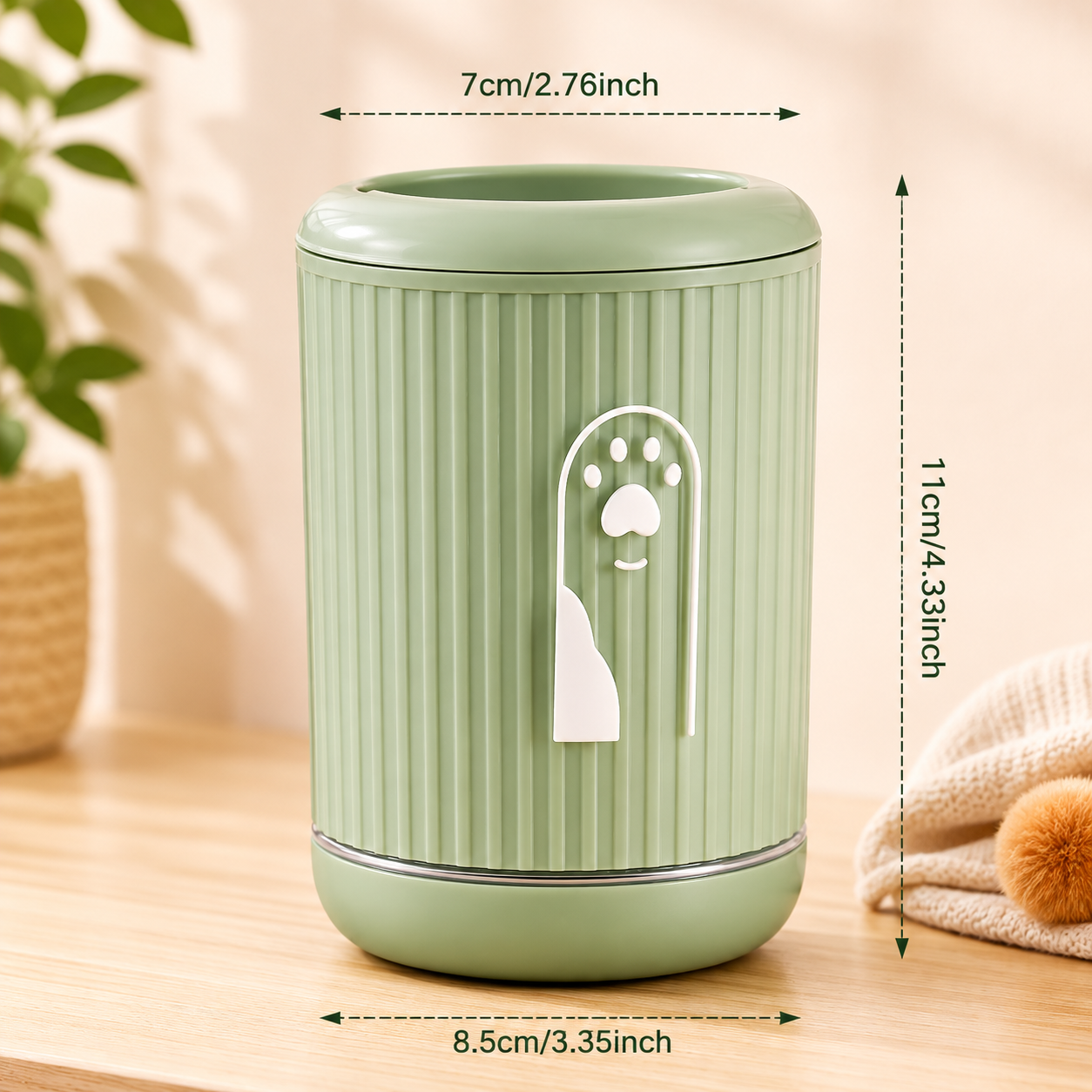 Tasse de lavage de pattes pour animaux de compagnie, nettoyeur de pattes de chat et de chien, nettoyage facile des pattes de chat et de chien sans frotter pour chiens et chats de petites, moyennes et grandes races