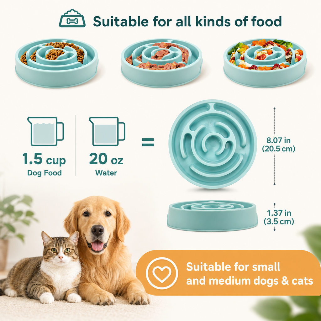 Pawnellya SlowBowl™ — Gamelle Anti-Glouton pour Chien