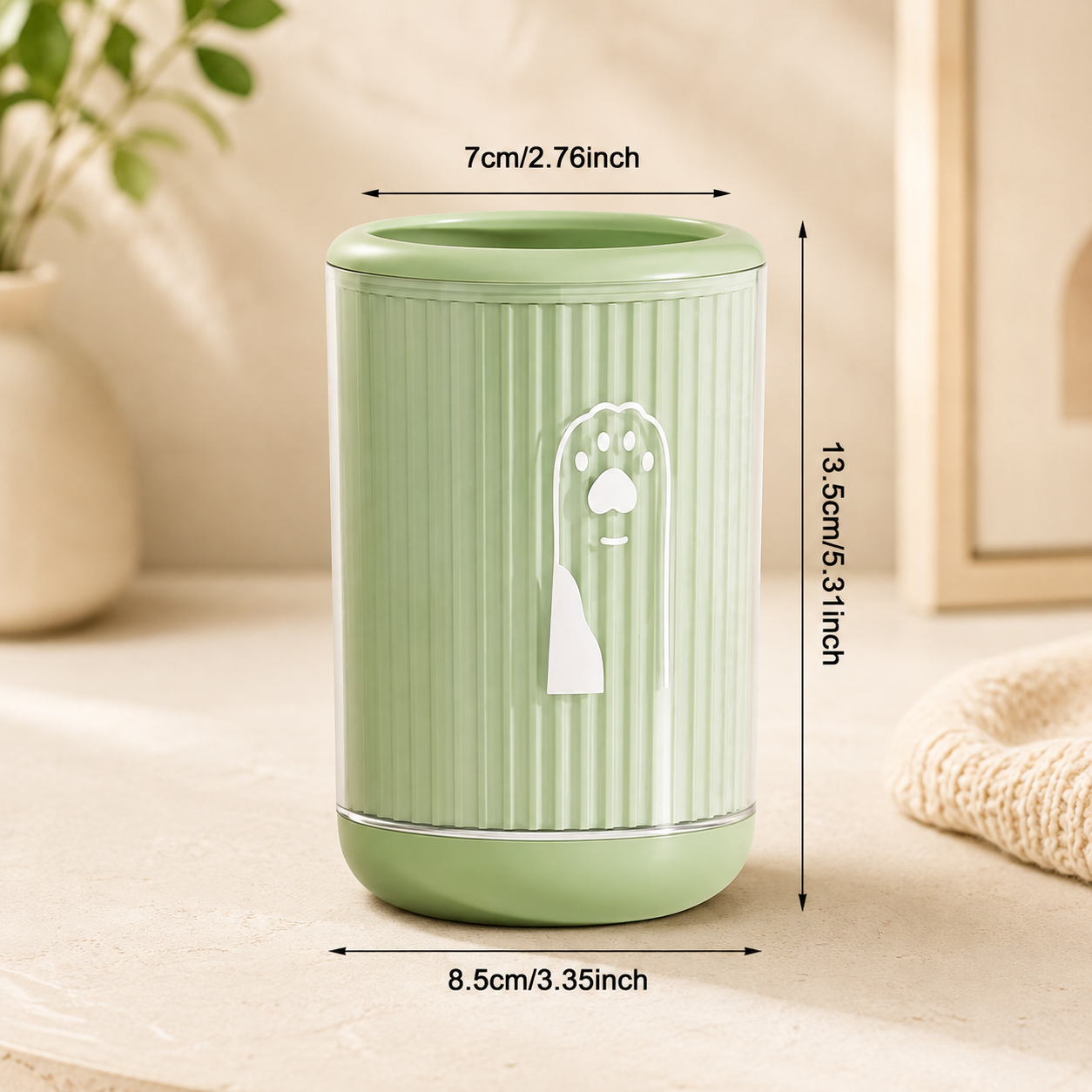 Tasse de lavage de pattes pour animaux de compagnie, nettoyeur de pattes de chat et de chien, nettoyage facile des pattes de chat et de chien sans frotter pour chiens et chats de petites, moyennes et grandes races
