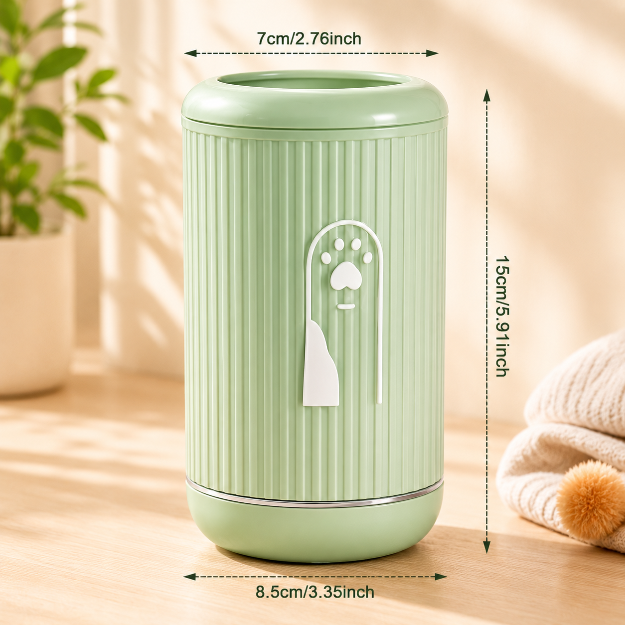 Tasse de lavage de pattes pour animaux de compagnie, nettoyeur de pattes de chat et de chien, nettoyage facile des pattes de chat et de chien sans frotter pour chiens et chats de petites, moyennes et grandes races