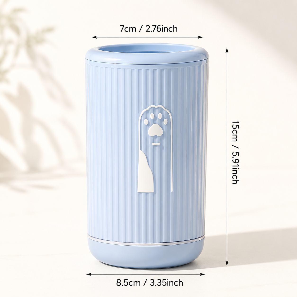 Tasse de lavage de pattes pour animaux de compagnie, nettoyeur de pattes de chat et de chien, nettoyage facile des pattes de chat et de chien sans frotter pour chiens et chats de petites, moyennes et grandes races