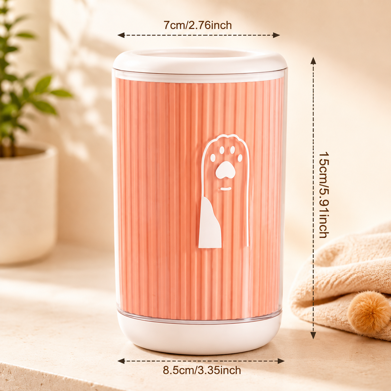 Tasse de lavage de pattes pour animaux de compagnie, nettoyeur de pattes de chat et de chien, nettoyage facile des pattes de chat et de chien sans frotter pour chiens et chats de petites, moyennes et grandes races