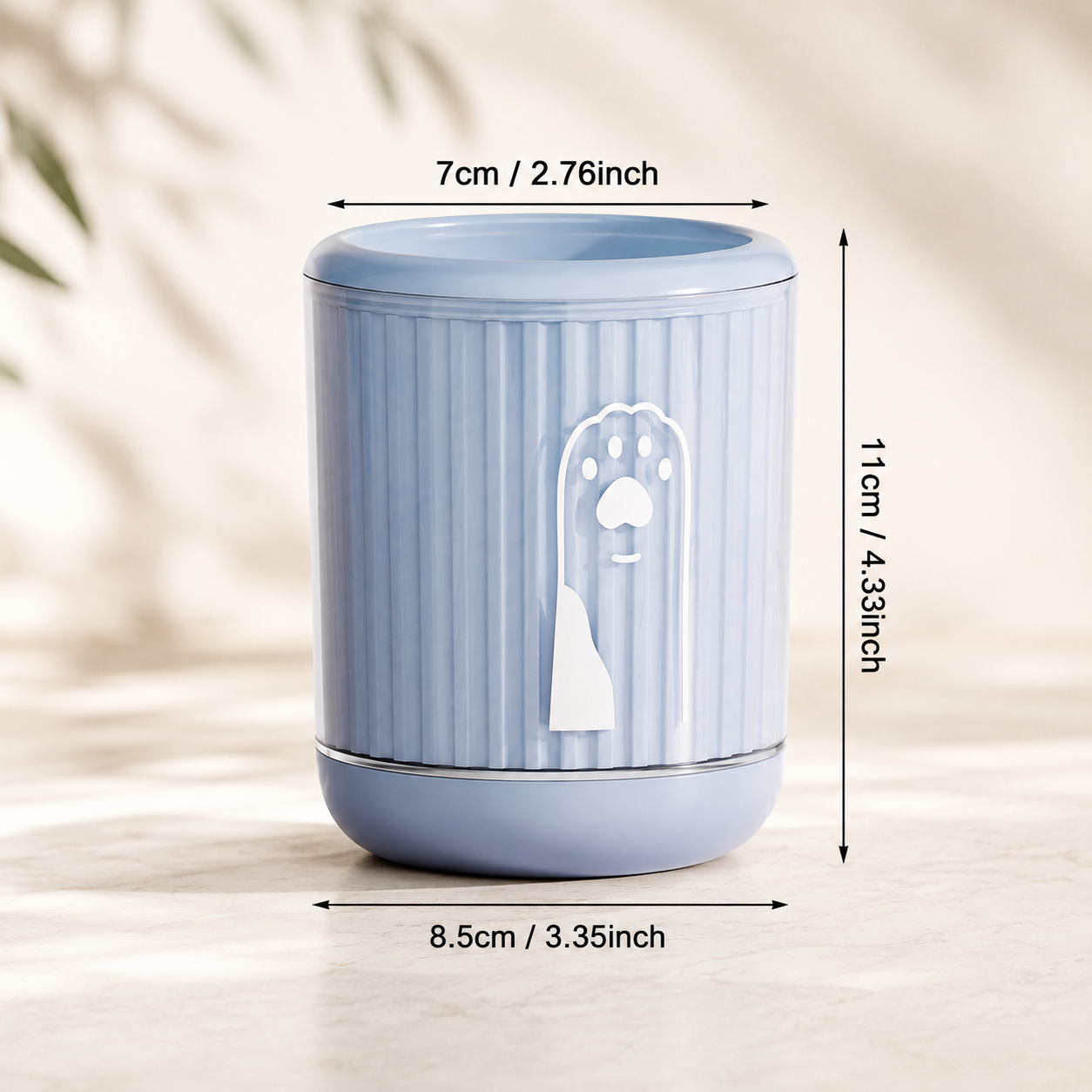 Tasse de lavage de pattes pour animaux de compagnie, nettoyeur de pattes de chat et de chien, nettoyage facile des pattes de chat et de chien sans frotter pour chiens et chats de petites, moyennes et grandes races