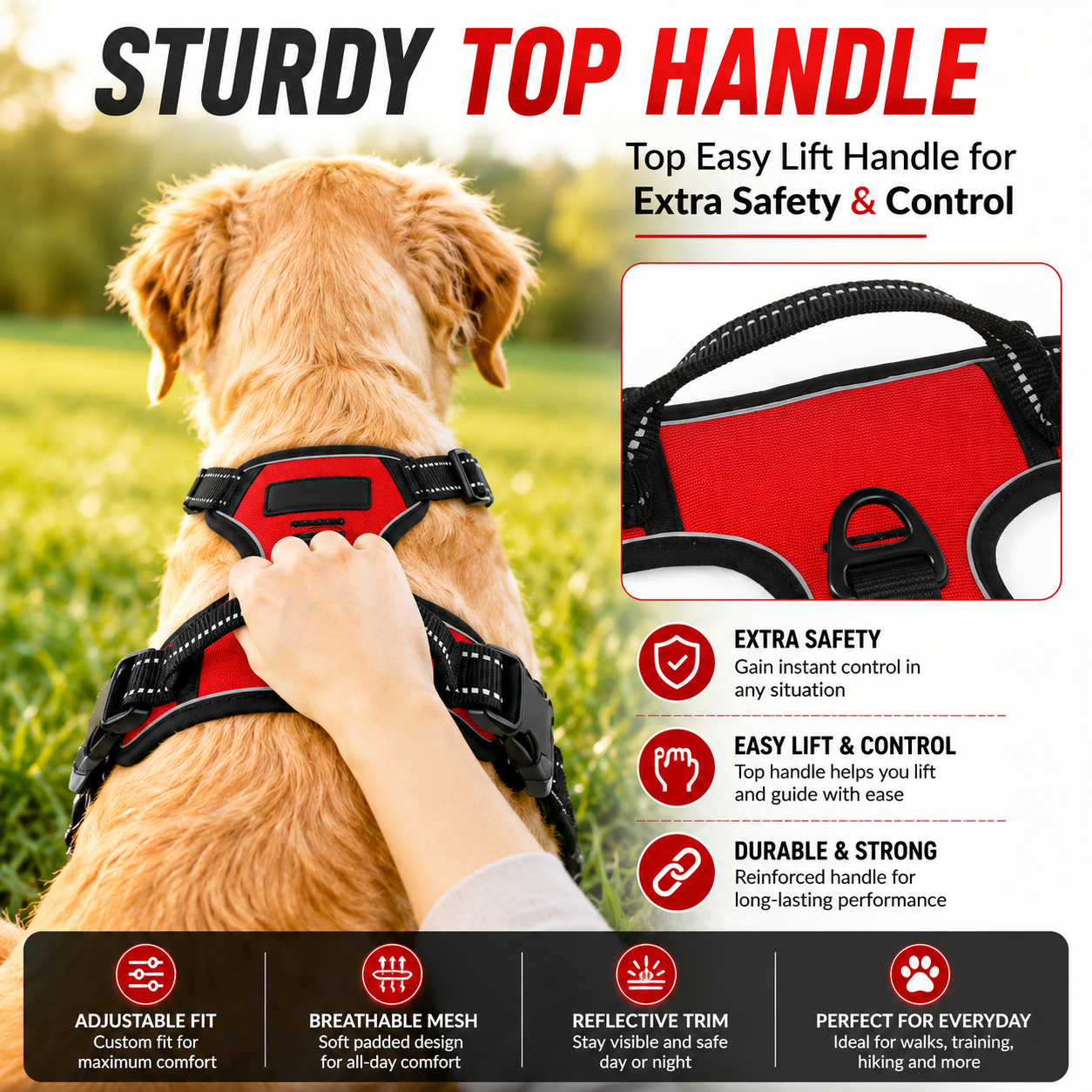 Pawnellya ComfortFit™ — Harnais Confortable Anti-Traction pour Chien